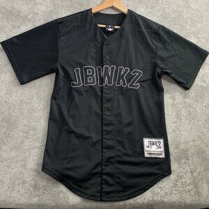 Jabbawockeez Jersey Mens Small JBWKZ Blackout Baseball #1 Gee Mesh Breakdancer